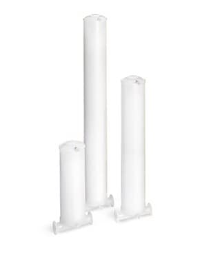 Opticap<sup>®</sup> XLT and Opticap<sup>®</sup> T-line capsules Three Opticap® T-line capsules of varying sizes.