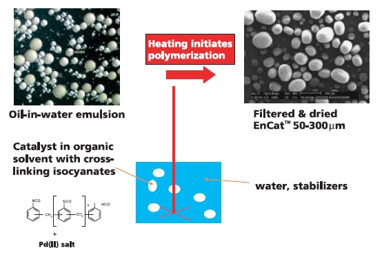 Microencapsulation of Palladium (II) Salts by in situ Interfacial Polymerization