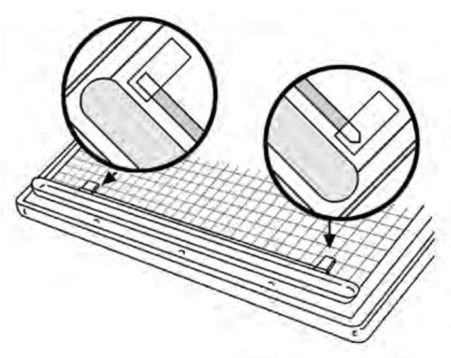 Positioning application pieces.