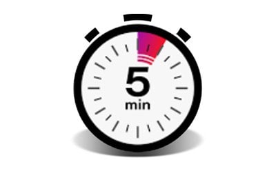 Stopwatch with 5 minutes on it. Stopwatch with 5 minutes on it.