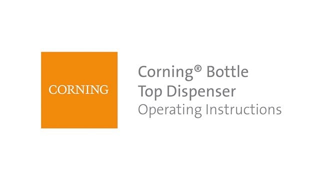 Corning® Bottle Top Dispenser Operating Instructions