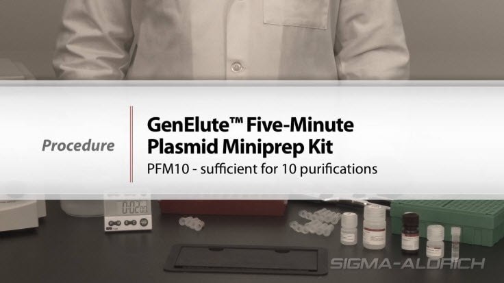 GenElute™ Five-Minute Plasmid Miniprep procedure