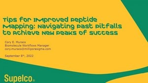 Tips for Improved Peptide Mapping: Navigating Past Pitfalls to Achieve New Peaks of Success