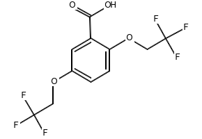 2,5-Bis(2,2,2-trifluoroethoxy)benzoic acid, 35480-52-5, undefined, 