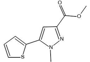 Methyl 1-methyl-5-(thiophen-2-yl)-1H-pyrazole-3-carboxylate, 876316-59-5, undefined, 