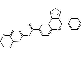 N-(2,3-Dihydrobenzo[b][1,4]dioxin-6-yl)-6-phenyl-5,6,6a,7,8,9,10,10a-octahydro-7,10-methanophenanthridine-2-carboxamide, 1005268-64-3, undefined, 