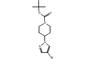 tert-Butyl 4-(4-bromo-1H-pyrazol-1-yl)piperidine-1-carboxylate, 877399-50-3, undefined, 