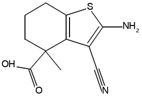 2-Amino-3-cyano-4-methyl-4,5,6,7-tetrahydrobenzo[b]thiophene-4-carboxylic acid, 1530793-63-5, undefined, 