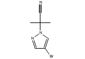 2-(4-Bromo-1H-pyrazol-1-yl)-2-methylpropanenitrile, 2088840-42-8, undefined, 