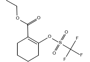 Ethyl 2-(((trifluoromethyl)sulfonyl)oxy)cyclohex-1-enecarboxylate, 122135-83-5, undefined, 