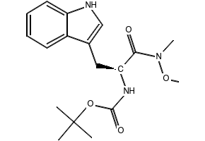 (S)-tert-Butyl (3-(1H-indol-3-yl)-1-(methoxy(methyl)amino)-1-oxopropan-2-yl)carbamate, 97530-05-7, undefined, 