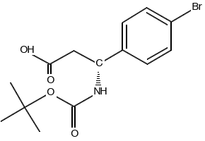 (R)-3-(4-Bromophenyl)-3-((tert-butoxycarbonyl)amino)propanoic acid, 261380-20-5, undefined, 