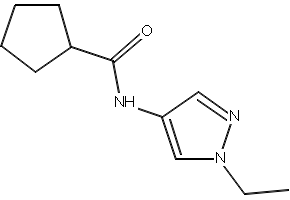 N-(1-Ethyl-1H-pyrazol-4-yl)cyclopentanecarboxamide, 1258740-53-2, undefined, 