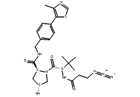 (2S,4R)-1-((S)-2-(3-Azidopropanamido)-3,3-dimethylbutanoyl)-4-hydroxy-N-(4-(4-methylthiazol-5-yl)benzyl)pyrrolidine-2-carboxamide, 2641602-44-8, undefined, 