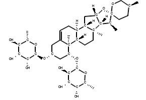 (2R,3R,4S,5R,6R)-2-Methyl-6-(((4R,5'S,6R,6aR,6bS,8aS,8bR,9S,10R,11aS,12aS,12bS)-5',6a,8a,9-tetramethyl-4-(((2R,3R,4R,5R,6S)-3,4,5-trihydroxy-6-methyltetrahydro-2H-pyran-2-yl)oxy)-1,3,3',4,4',5,5',6,6a,6b,6',7,8,8a,8b,9,11a,12,12a,12b-icosahydrospiro[naphtho[2',1':4,5]indeno[2,1-b]furan-10,2'-pyran]-6-yl)oxy)tetrahydro-2H-pyran-3,4,5-triol