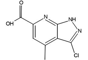 3-Chloro-4-methyl-1H-pyrazolo[3,4-b]pyridine-6-carboxylic acid, 1552129-89-1, undefined, 