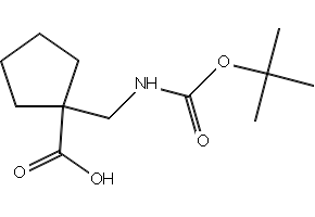 1-(((tert-Butoxycarbonyl)amino)methyl)cyclopentanecarboxylic acid, 204514-22-7, undefined, 