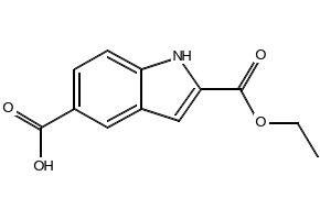 2-(Ethoxycarbonyl)-1H-indole-5-carboxylic acid, 138731-14-3, undefined, 
