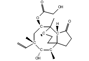 (3aS,4R,5S,6S,8R,9R,9aR,12R)-5-Hydroxy-4,6,9,12-tetramethyl-1-oxo-6-vinyldecahydro-3a,9-propanocyclopenta[8]annulen-8-yl 2-hydroxyacetate, 125-65-5, undefined, 