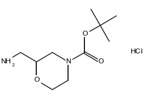 tert-Butyl 2-(aminomethyl)morpholine-4-carboxylate hydrochloride, 1187930-26-2, undefined, 