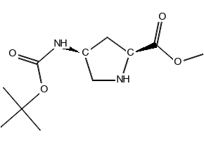 (2S,4S)-Methyl 4-((tert-butoxycarbonyl)amino)pyrrolidine-2-carboxylate, 168263-82-9, undefined, 