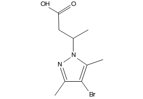 3-(4-Bromo-3,5-dimethyl-1H-pyrazol-1-yl)butanoic acid, 890596-64-2, undefined, 