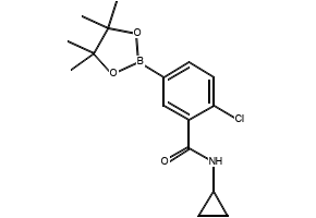 2-Chloro-N-cyclopropyl-5-(4,4,5,5-tetramethyl-1,3,2-dioxaborolan-2-yl)benzamide, 1621438-71-8, undefined, 