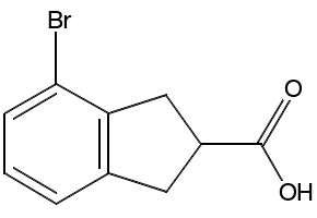4-Bromo-2,3-dihydro-1H-indene-2-carboxylic acid, 209224-95-3, undefined, 