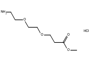 Methyl 3-(2-(2-aminoethoxy)ethoxy)propanoate hydrochloride, 2445792-37-8, undefined, 