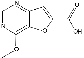 4-Methoxyfuro[3,2-d]pyrimidine-6-carboxylic acid, 1431412-19-9, undefined, 