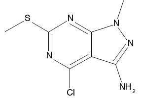 4-Chloro-1-methyl-6-(methylthio)-1H-pyrazolo[3,4-d]pyrimidin-3-amine, 627060-62-2, undefined, 