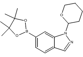 1-(Tetrahydro-2H-pyran-2-yl)-6-(4,4,5,5-tetramethyl-1,3,2-dioxaborolan-2-yl)-1H-indazole, 1158680-98-8, undefined, 