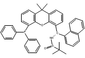 (R)-N-((S)-(5-(Diphenylphosphanyl)-9,9-dimethyl-9H-xanthen-4-yl)(naphthalen-1-yl)methyl)-2-methylpropane-2-sulfinamide, 2565792-60-9, undefined, 