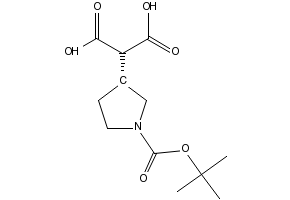 (R)-2-(1-(tert-butoxycarbonyl)pyrrolidin-3-yl)malonic acid, 1228312-13-7, undefined, 