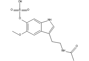 3-(2-Acetamidoethyl)-5-methoxy-1H-indol-6-yl hydrogen sulfate, 2208-40-4, undefined, 