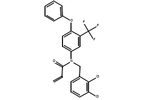 N-(2,3-Dichlorobenzyl)-N-(4-phenoxy-3-(trifluoromethyl)phenyl)acrylamide, 2305052-77-9, undefined, 