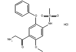 N-(4-(2-Aminoacetyl)-5-methoxy-2-phenoxyphenyl)methanesulfonamide hydrochloride, 149436-41-9, undefined, 