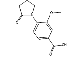 3-Methoxy-4-(2-oxopyrrolidin-1-yl)benzoic acid, 1368830-73-2, undefined, 