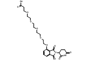 1-((2-(2,6-Dioxopiperidin-3-yl)-1,3-dioxoisoindolin-4-yl)oxy)-3,6,9,12-tetraoxapentadecan-15-oic acid, 2446382-02-9, undefined, 