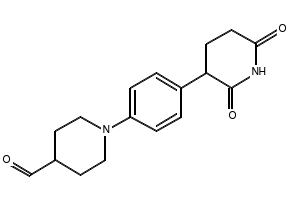 1-(4-(2,6-Dioxopiperidin-3-yl)phenyl)piperidine-4-carbaldehyde, 2736511-32-1, undefined, 