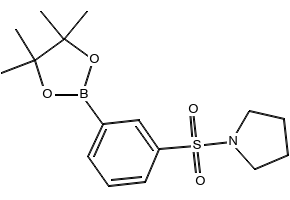 1-((3-(4,4,5,5-Tetramethyl-1,3,2-dioxaborolan-2-yl)phenyl)sulfonyl)pyrrolidine, 1509932-05-1, undefined, 