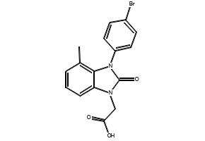 2-(3-(4-Bromophenyl)-4-methyl-2-oxo-2,3-dihydro-1H-benzo[d]imidazol-1-yl)acetic acid, 2803476-99-3, undefined, 