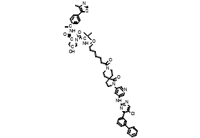 (2S,4R)-1-((S)-2-(7-(2-(5-((4-([1,1'-Biphenyl]-3-yl)-5-chloropyrimidin-2-yl)amino)pyridin-3-yl)-1-oxo-2,8-diazaspiro[4.5]decan-8-yl)-7-oxoheptanamido)-3,3-dimethylbutanoyl)-4-hydroxy-N-((S)-1-(4-(4-methylthiazol-5-yl)phenyl)ethyl)pyrrolidine-2-carboxamide