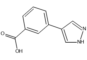 3-(1H-Pyrazol-4-yl)benzoic acid, 1002535-21-8, undefined, 