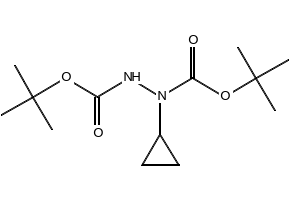 Di-tert-butyl 1-cyclopropylhydrazine-1,2-dicarboxylate, 1219020-59-3, undefined, 