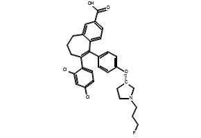 (S)-8-(2,4-Dichlorophenyl)-9-(4-((1-(3-fluoropropyl)pyrrolidin-3-yl)oxy)phenyl)-6,7-dihydro-5H-benzo[7]annulene-3-carboxylic acid, 2114339-57-8, undefined, 