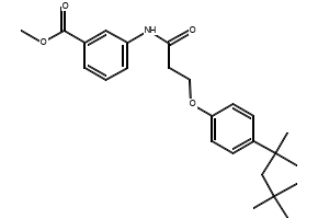 Methyl 3-(3-(4-(2,4,4-trimethylpentan-2-yl)phenoxy)propanamido)benzoate, 2143473-95-2, undefined, 