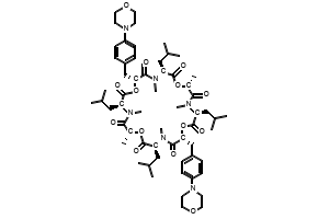 (3S,6R,9S,12R,15S,18R,21S,24R)-3,9,15,21-tetraisobutyl-4,6,10,16,18,22-hexamethyl-12,24-bis(4-morpholinobenzyl)-1,7,13,19-tetraoxa-4,10,16,22-tetraazacyclotetracosan-2,5,8,11,14,17,20,23-octaone
