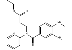 Ethyl 3-(3-amino-4-(methylamino)-N-(pyridin-2-yl)benzamido)propanoate, 212322-56-0, undefined, 