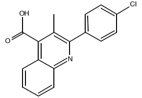 2-(4-Chlorophenyl)-3-methylquinoline-4-carboxylic acid, 43071-47-2, undefined, 